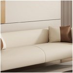 Comfynest Beige Loveseat In Modern Design With Tuxedo Arm And Stain Resistant Feature 147 X 66 X 60 Cm Beige/Blue