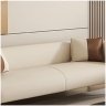 Comfynest Beige Loveseat In Modern Design With Tuxedo Arm And Stain Resistant Feature 147 X 66 X 60 Cm Beige/Blue