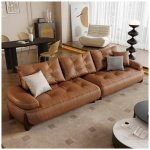 Comfynest Beige Loveseat In Modern Design With Tuxedo Arm And Stain Resistant Feature 146 X 66 X 60 Cm Beige/Green