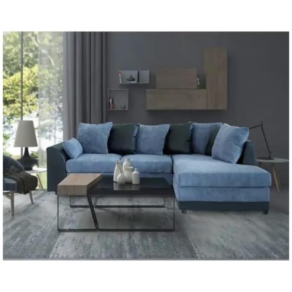 Comfynest Deep Seating Corner Sectional Sofa Set | Velvet Upholstery | Plush Foam Padding | Modern Living Room & Office Furniture | Spacious & Comfortable Lounge Seating