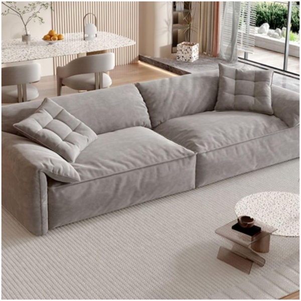 Comfynest Modern Sofa Couch with Concealed Support 4 Seater Living Room Sofa with Pillow Top Arms & Cushion Back