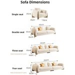 Comfynest Luxury Bouclé Upholstered Modular Sofa Set – Modern Sectional Design with Plush Comfort | Soft Touch Premium Bouclé Fabric & Solid Teak Wood Frame – Living Room Seating