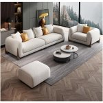 Comfynest Luxury Bouclé Upholstered Modular Sofa Set – Modern Sectional Design with Plush Comfort | Soft Touch Premium Bouclé Fabric & Solid Teak Wood Frame – Living Room Seating