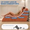 Modern Yoga Chair Lounge – Ergonomic S Shape Chaise Lounge Sofa with Ottoman, Headrest & Waist Support Pillow – Indoor Foam Stretching Chair for Relaxation, Reading & Massage